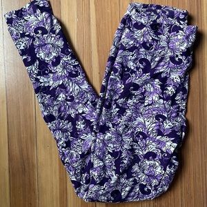 Lularoe Purple Leggings, One Size